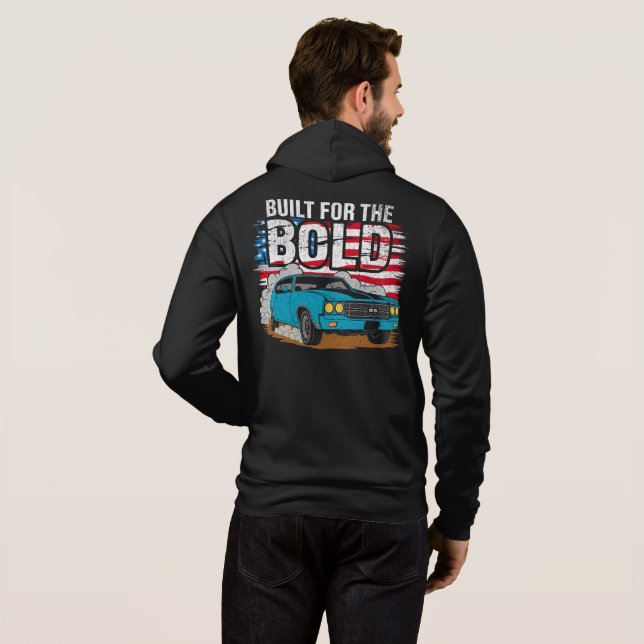 Classic muscle car hoodie (Back Full)