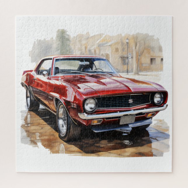 Classic Muscle Car Jigsaw Puzzle (Vertical)