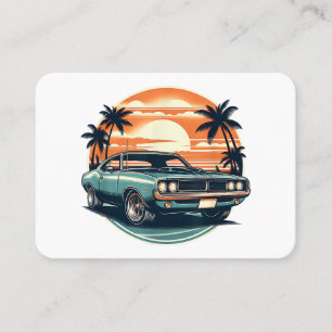 Classic Muscle Car Retro Vintage Style Business Card