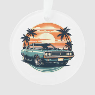 Classic Muscle Car Retro Vintage Style Ornament