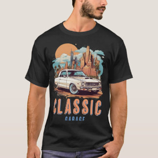 Classic Muscle Car Vintage Art Retro Garage T-Shirt