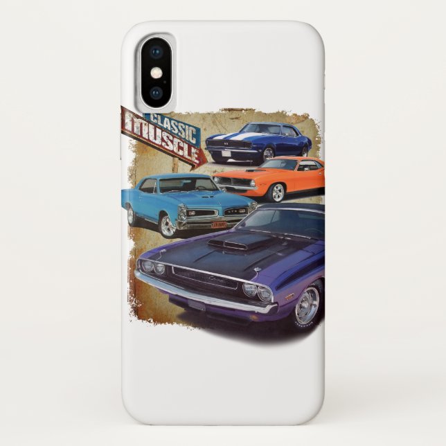 Classic Muscle Cars Case-Mate iPhone Case (Back)