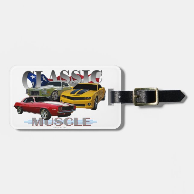 Classic muscle luggage tag (Front Horizontal)