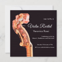 CLASSIC MUSIC CONCERT,RECITAL Violin Scroll