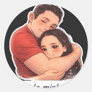 classic my love stikers round sticker