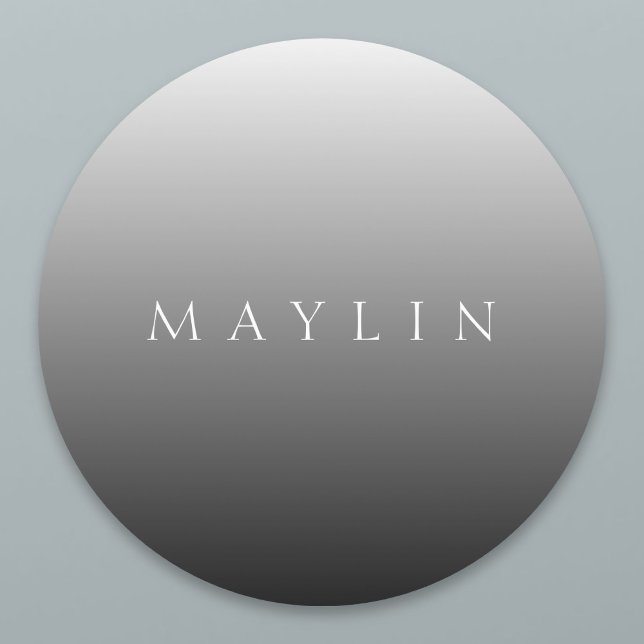 Classic Name or Word | Gradient Grey (Creator Uploaded)