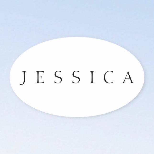 Classic Name (or word) Oval Sticker (Creator Uploaded)