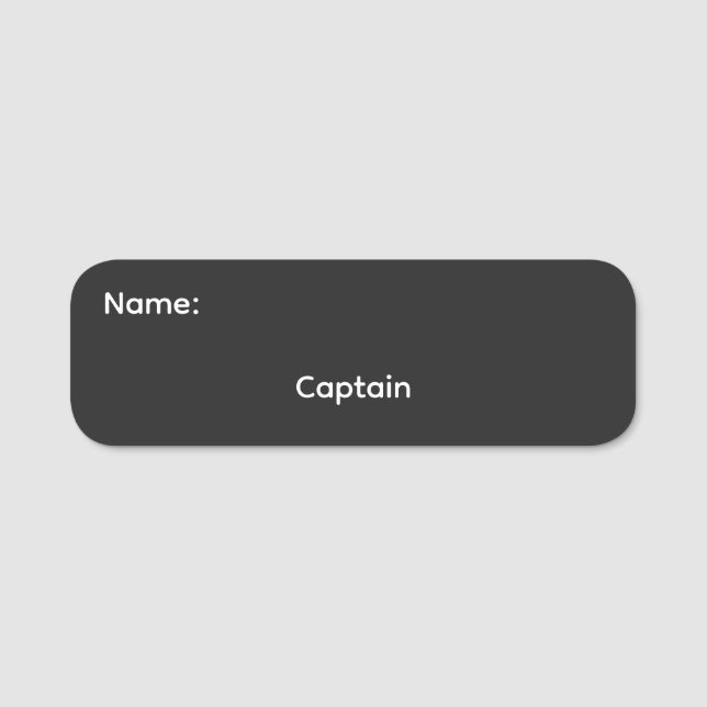 Classic Name Tag (Front)