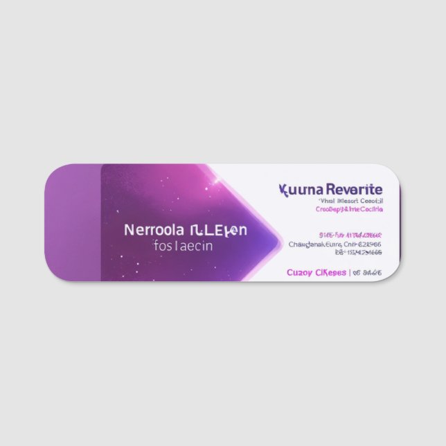 classic name tag (Front)
