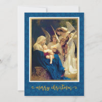 Classic Nativity Angels Music "Merry Christmas"
