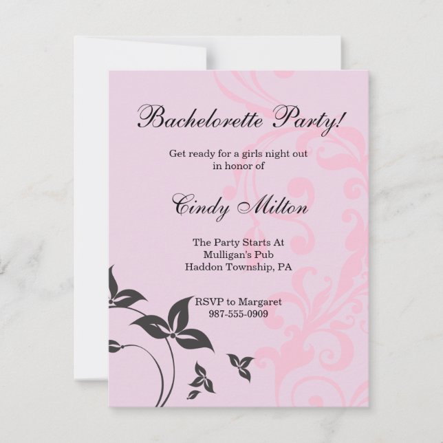 Classic Nature Design Invitation (Front)