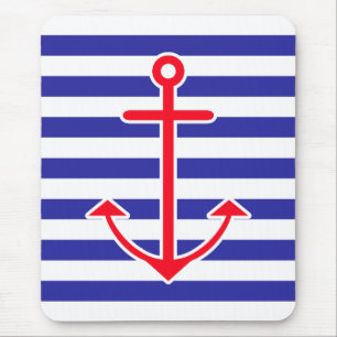 Classic Nautical Anchor Mouse Pad