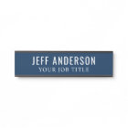 Classic Navy Blue Professional Name and Title