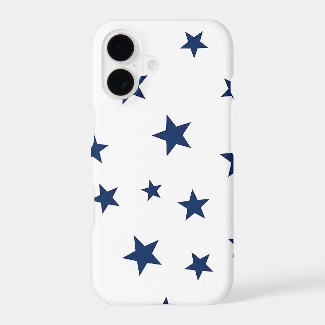 Classic Navy Blue Stars Seamless Pattern (Back)