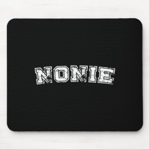 Classic nonie varsity college style graphic mouse pad