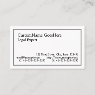 Classic, Nostalgic & Traditional Business Card