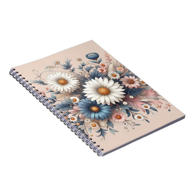 Classic Notebook | Elegant Floral Stationery Gift (Right Side)