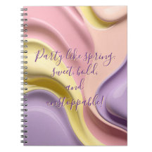 Classic notebook in stylish graphic