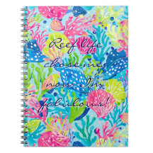 Classic notebook in stylish graphic