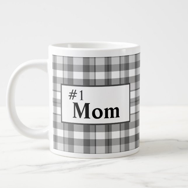Classic Number One Mum Large Coffee Mug (Left)