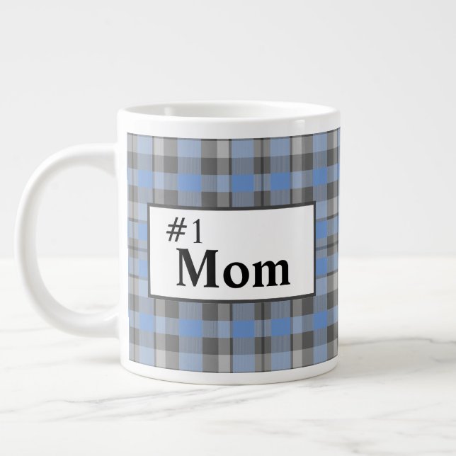 Classic Number One Mum Large Coffee Mug (Left)
