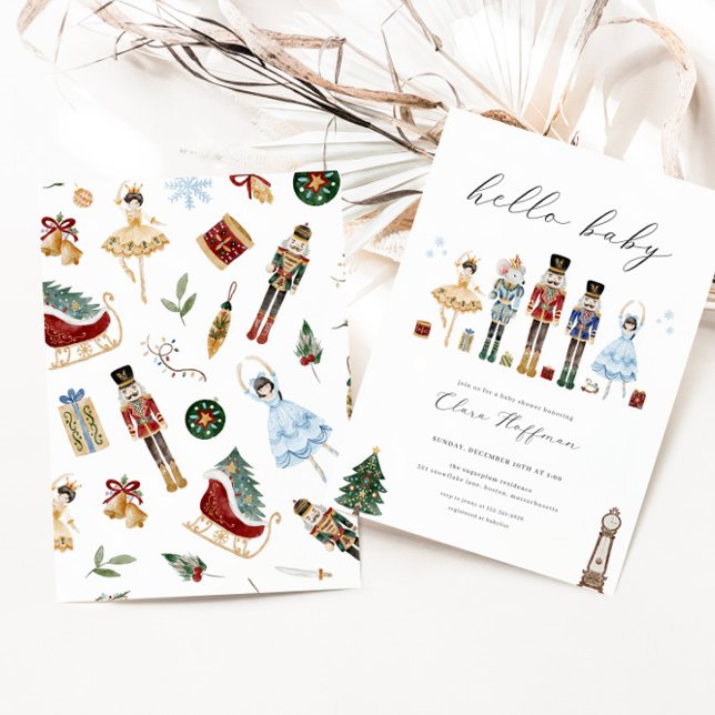 Classic Nutcracker Baby Shower Invitation December (Creator Uploaded)