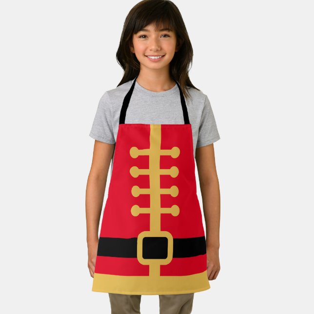 Classic Nutcracker Christmas Baking Apron for kids (Insitu)