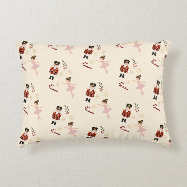 Classic Nutcracker Christmas Decorative Cushion (Front)
