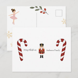 Classic Nutcracker Christmas Postcard