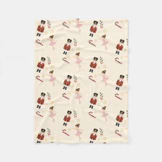 Classic Nutcracker Christmas Sherpa Blanket