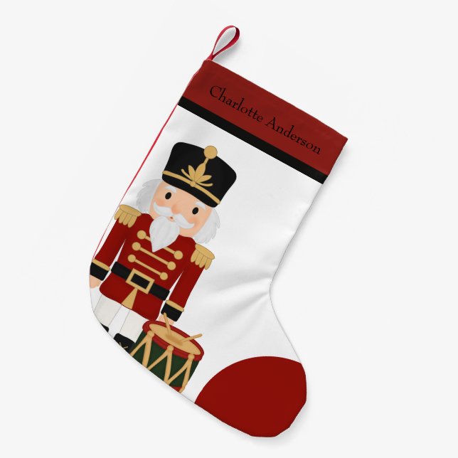 Classic Nutcracker Christmas Small Christmas Stocking (Front (Hanging))