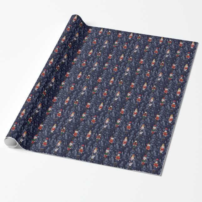 Classic Nutcrackers Wrapping Paper (Unrolled)