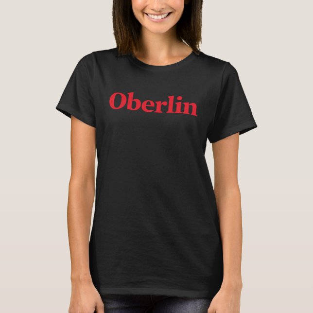 Classic Oberlin Women's T-Shirt (Black) (Front)