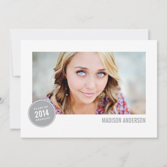 Classic of 2014 Badge | Graduation Invitation (Front)