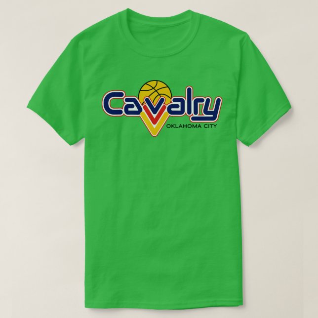 Classic Oklahoma City Cavalry Basketball 1990  1 T-Shirt (Design Front)