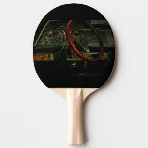 Classic Old Car Dashboard Steering Wheel Ping Pong Paddle