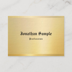 Classic Old English Text Gold Vintage Template Business Card