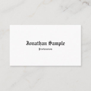 Classic Old English Text Nostalgic Look Template Business Card