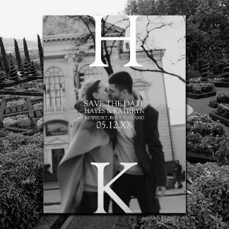 Classic Old Money Aesthetic Minimal Save the Date