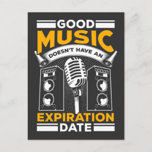 Classic Old Rock Music Lover Festival Concert Fan Postcard