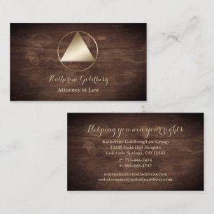 Classic Old School Attorney Business Card