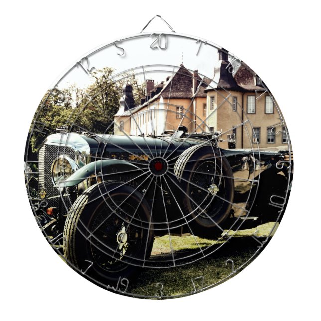 Classic Old Time Car Dartboard (Front)