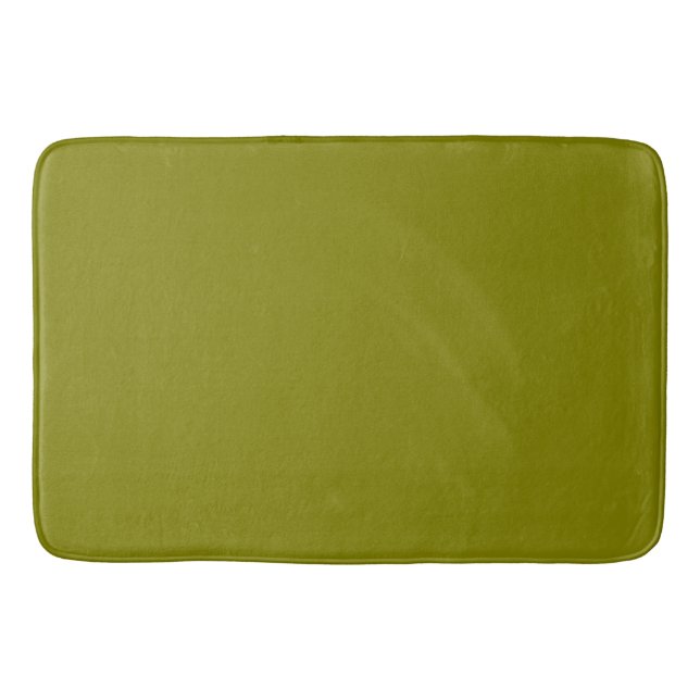 Classic Olive Green  Bath Mat (Front)