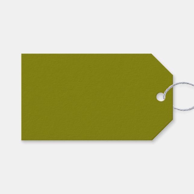 Classic Olive Green  Gift Tags (Front (Horizontal))