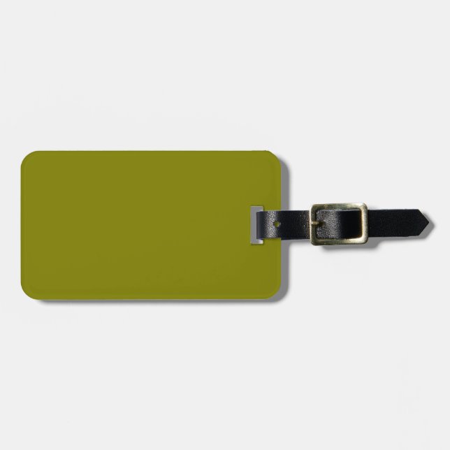 Classic Olive Green  Luggage Tag (Front Horizontal)