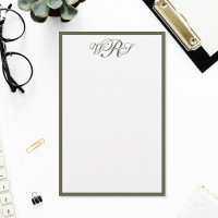 Classic Olive Green Monogram