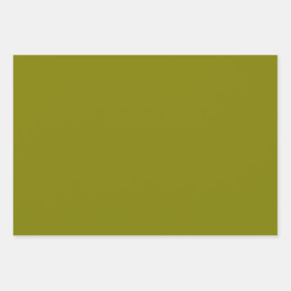 Classic Olive Green  Wrapping Paper Sheet