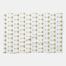 Classic Olive Martini Print Kitchen Towel 