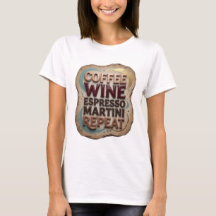 Classic Orange COFFEE WINE ESPRESSO MARTINI REPEAT T-Shirt