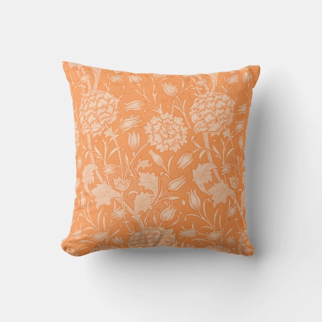 Classic Orange Floral Cushion (Front)